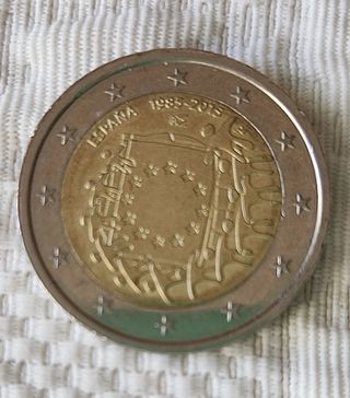 Moneda de dos euros conmemorativa 1985-2015.