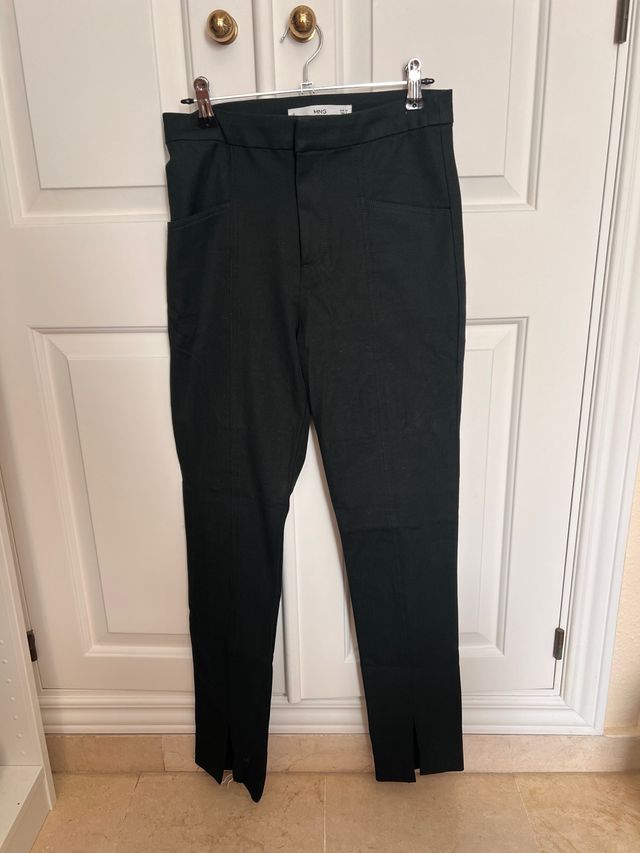 Pantalones Mango negros -talla 34