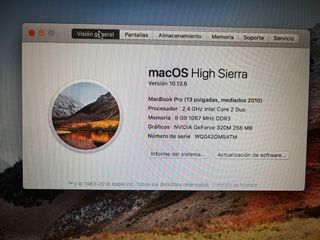 Macbook Pro 13” A1278 con cargador