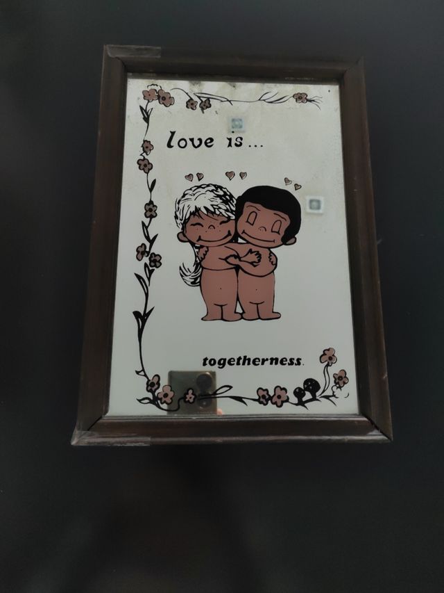 Espejo vintage Love is Togetherness