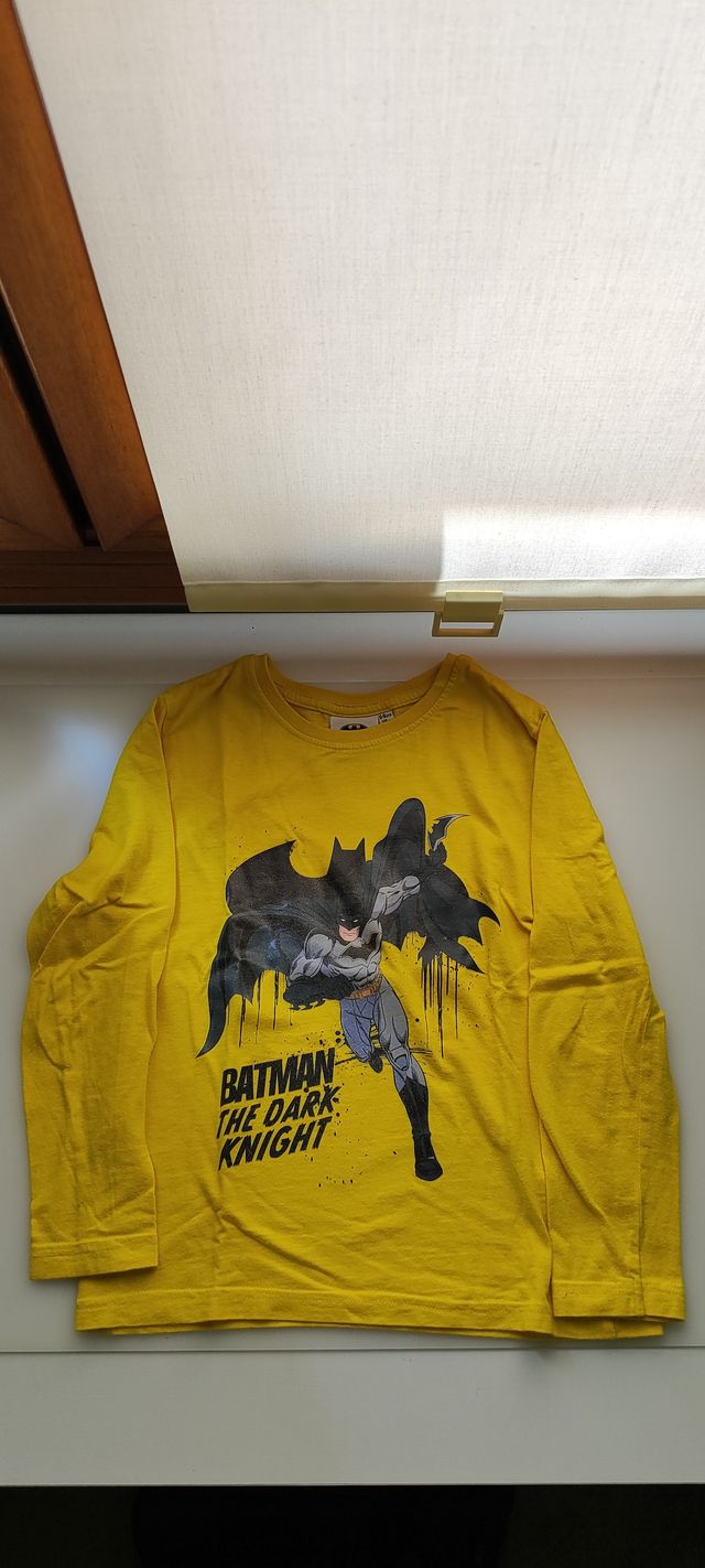 Lote 5 camisetas manga larga niño 5-6 años 116cm