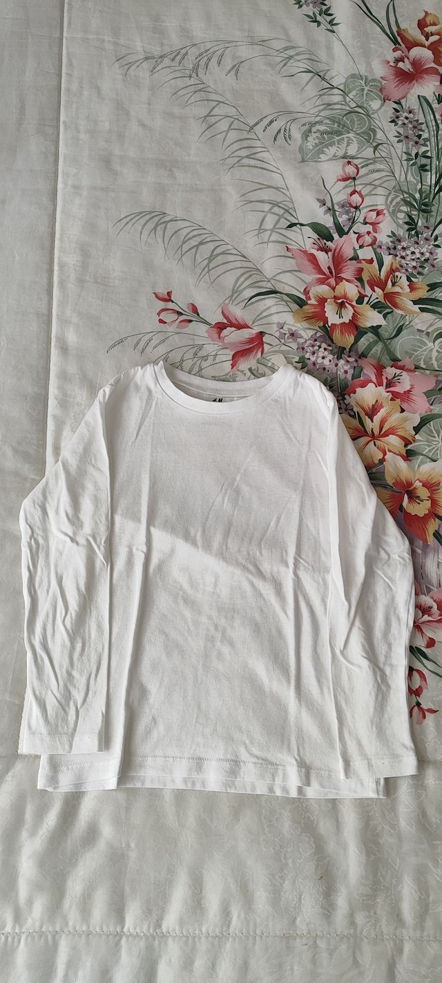 Lote 5 camisetas manga larga niño 5-6 años 116cm