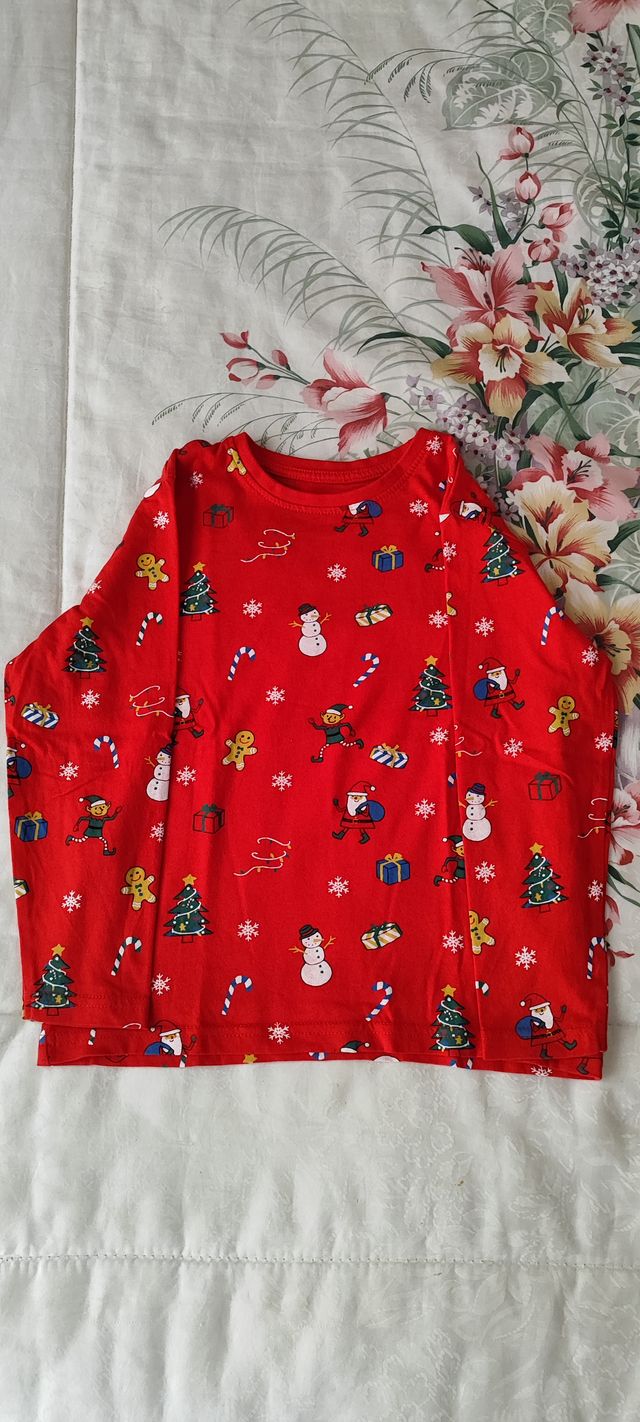 Lote 2 camisetas manga larga niño 6-7 años 122cm