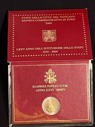 Moneda conmemorativa de 2€ VATICANO 2004