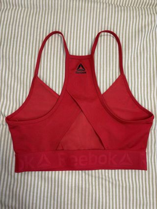 Sujetador deportivo Reebok rojo Talla S-80
