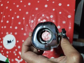 Blocchetti cromati per comandi manubrio