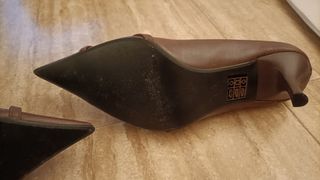 Tacones marrones