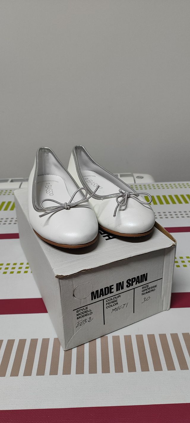 Manoletinas parisinas comunion niña talla 33 nueva