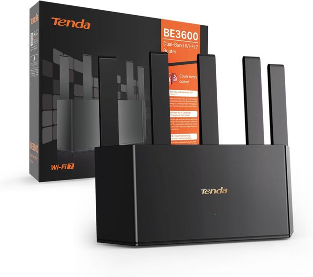 Router WiFi 7 Tenda BE3600 Dual Band Mesh Gigabit