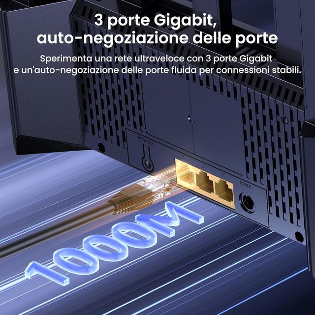 Router WiFi 7 Tenda BE3600 Dual Band Mesh Gigabit