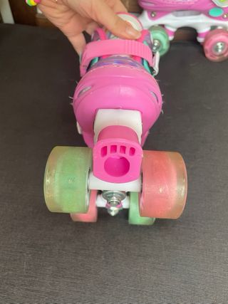 Patines infantiles de 4 ruedas con luces 