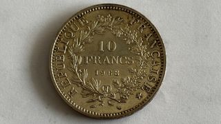 Moneda 10 Francos Francia 1968