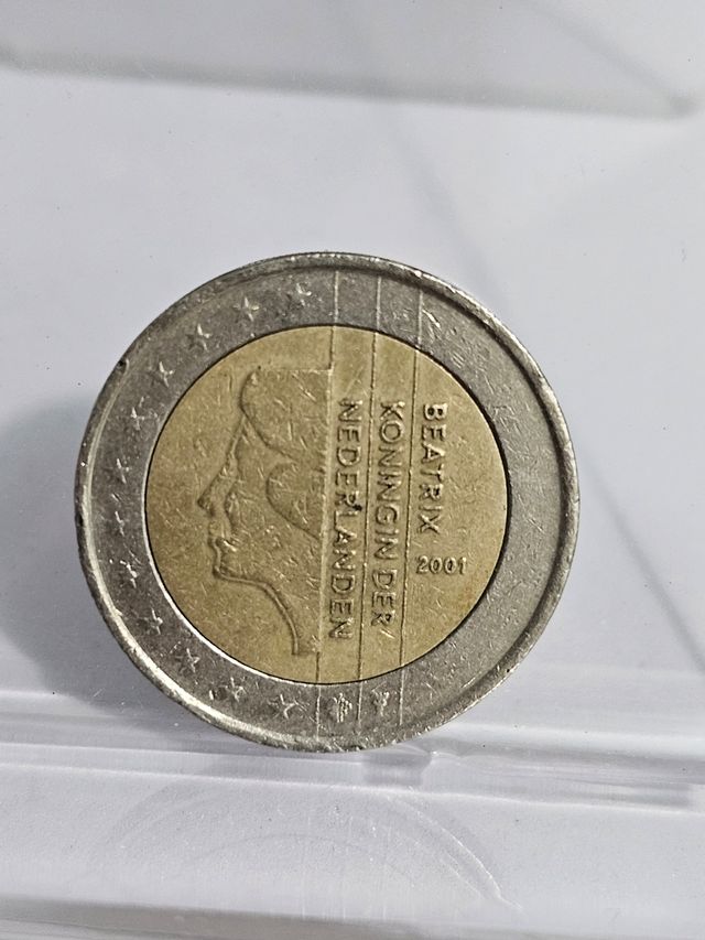 moneda de 2 euros beatrix koningin