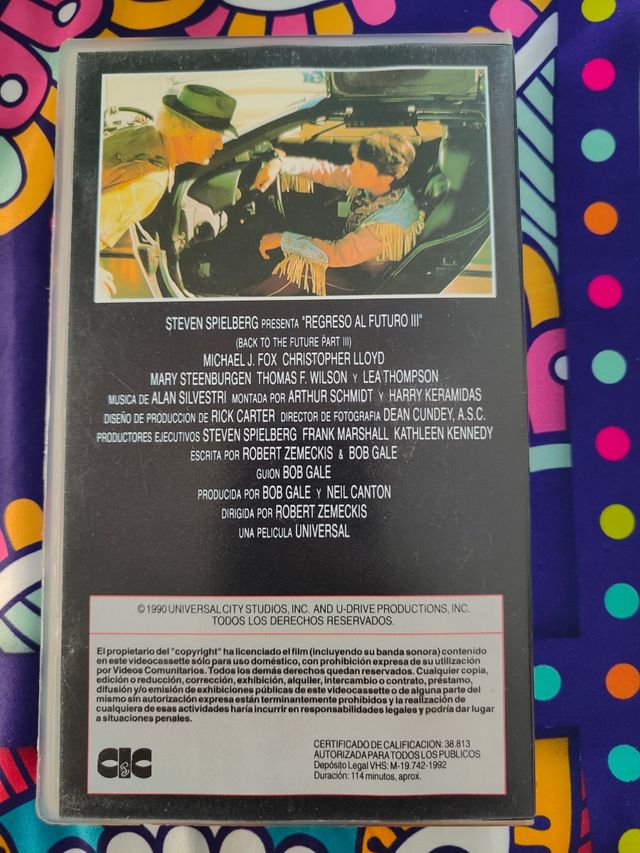 VHS Regreso al Futuro III
