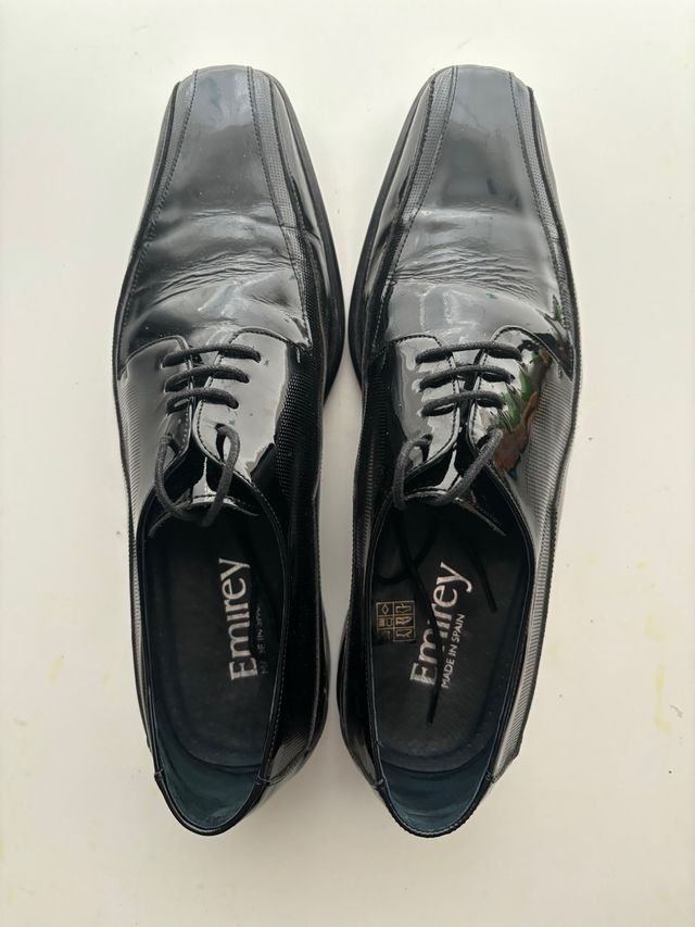 Zapatos de ceremonia Emirey de charol negro 42
