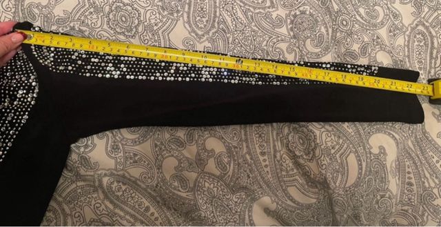 Miniabito Denny Rose nero strass