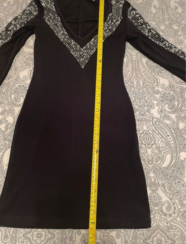 Miniabito Denny Rose nero strass