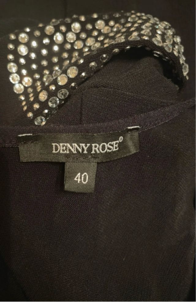 Miniabito Denny Rose nero strass
