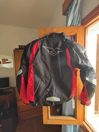 Chaqueta moto hombre