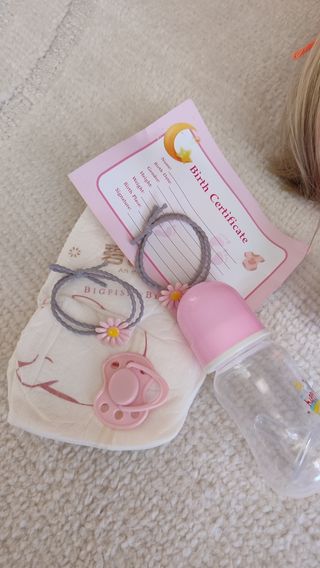 Bambola Reborn capelli lunghi