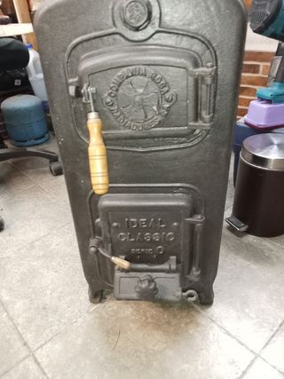 Caldera carbón/leña, Roca serie,0, en persona