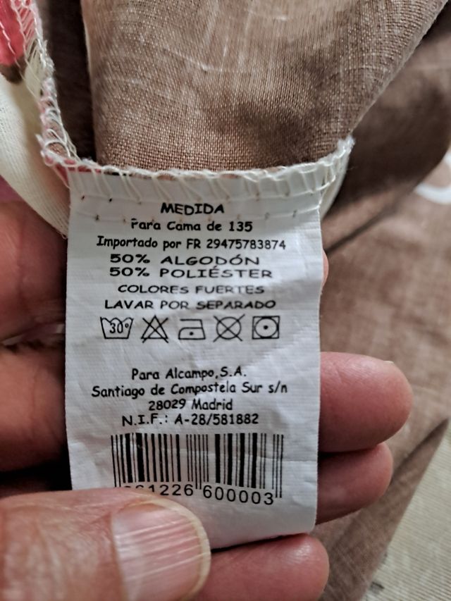 Copripiumino per letto da 1,35 cm