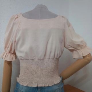 Top crop rosa vintage