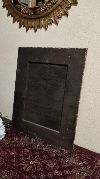 ANTIGUO ESPEJO PERUANO DE MADERA