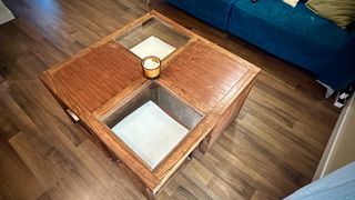 Mesa centro madera maciza - 3 piezas