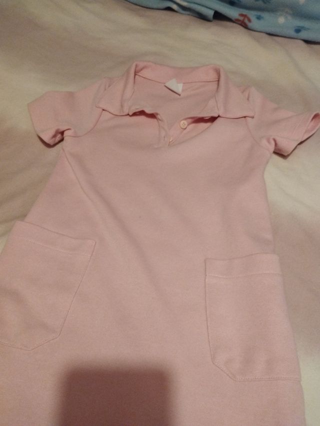 Vestido rosa niña Zara talla 7 122cm