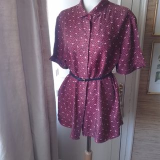 Camisa seda natural UTERQÚE. 