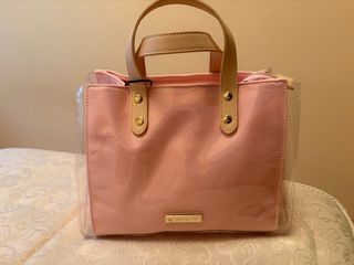 Bolso bandolera rosa claro