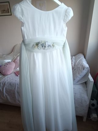 Vestido comunión COCONUT blanco-verde