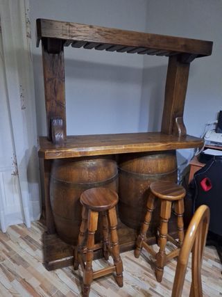 Bancone bar in legno massello