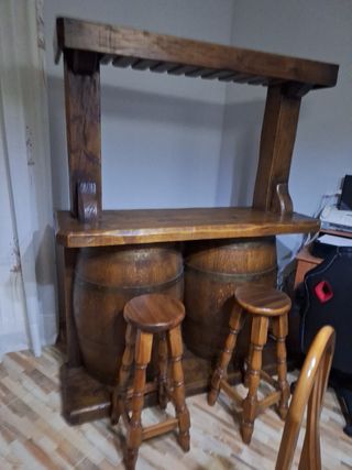 Bancone bar in legno massello