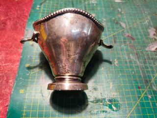 Vasija de plata con sello original de MÉXICO