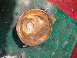 Vasija de plata con sello original de MÉXICO