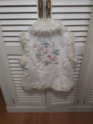 Trenca blanca sin mangas - Talla única