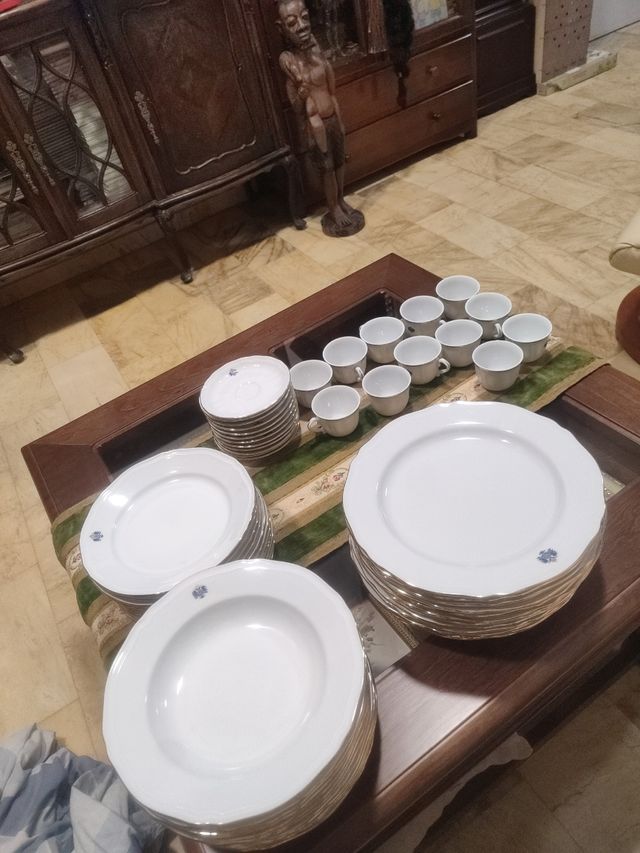 Vajilla porcelana fina royal kent