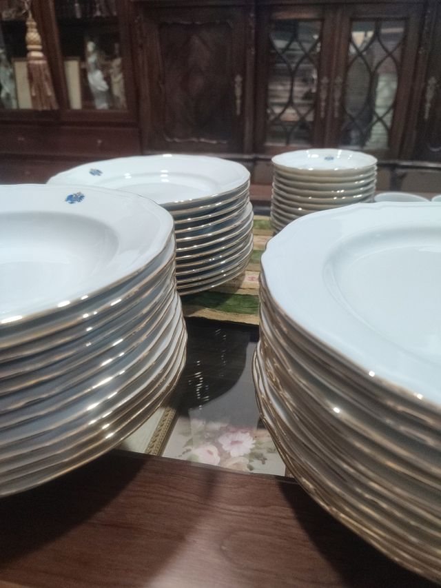 Vajilla porcelana fina royal kent