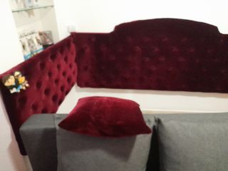 Cabecero terciopelo Rojo