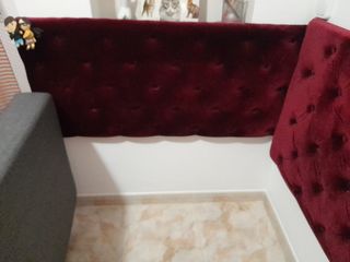 Cabecero terciopelo Rojo