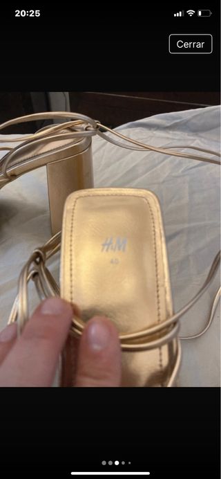 Zapatos de tacon alto con tiras talla 40