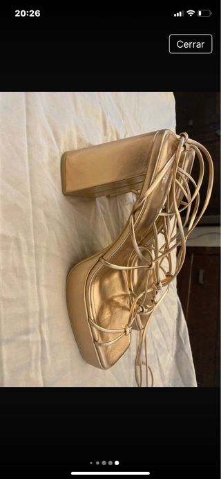 Zapatos de tacon alto con tiras talla 40