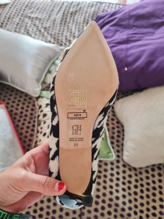 Zapatos Carolina Herrera de pata de gallo