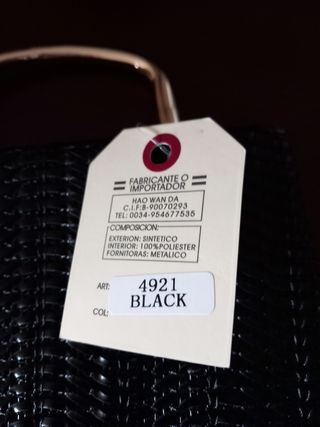 Bolso fiesta negro dorado