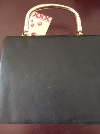 Bolso fiesta negro dorado
