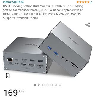 Dock Station 16 in 1 PRECINTADA