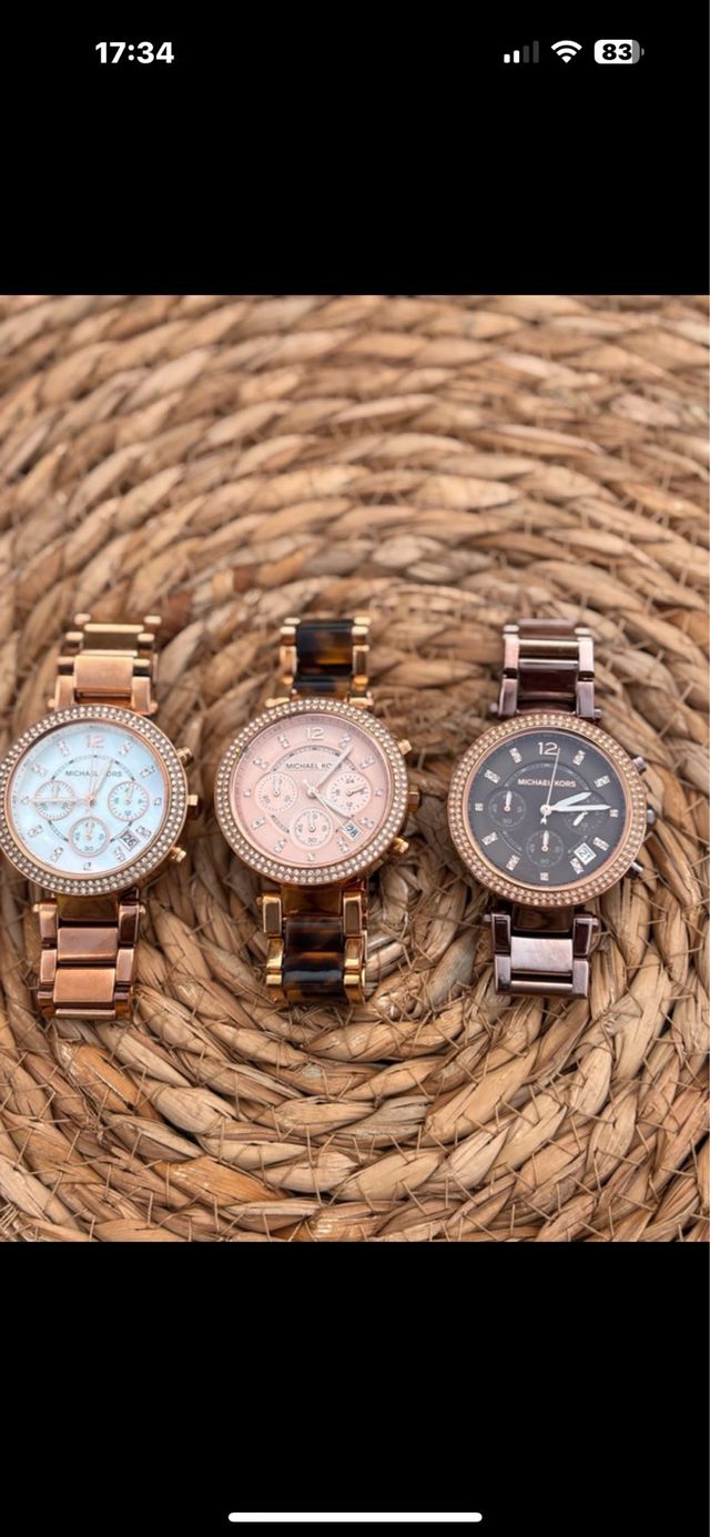 3 Relojes Michael Kors - Dorados