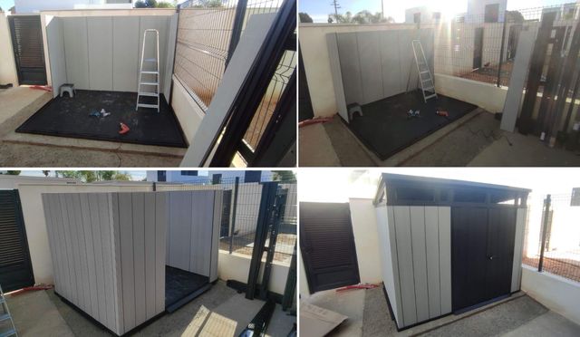 montaje de CASETA de JARDIN